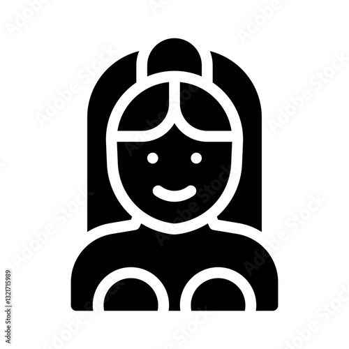 bridal veil glyph icon