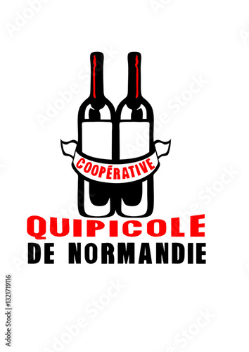 Normandie cooperative quipicole bouteille vin vinicole humour alcool