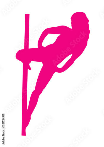 pole dance silhouette danse sexy sportive