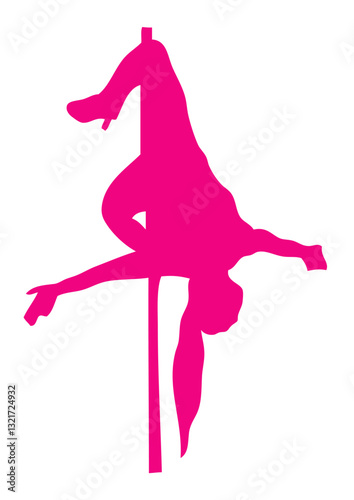 pole dance silhouette danse sexy sportive
