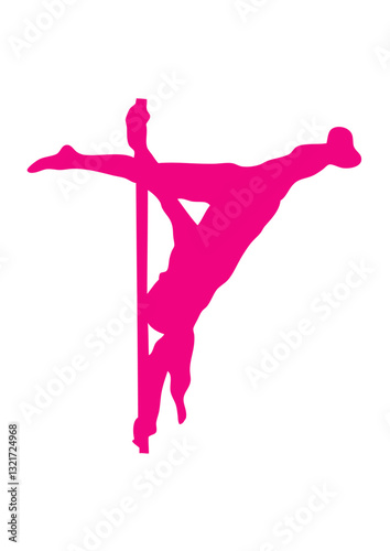 pole dance silhouette danse sexy sportive