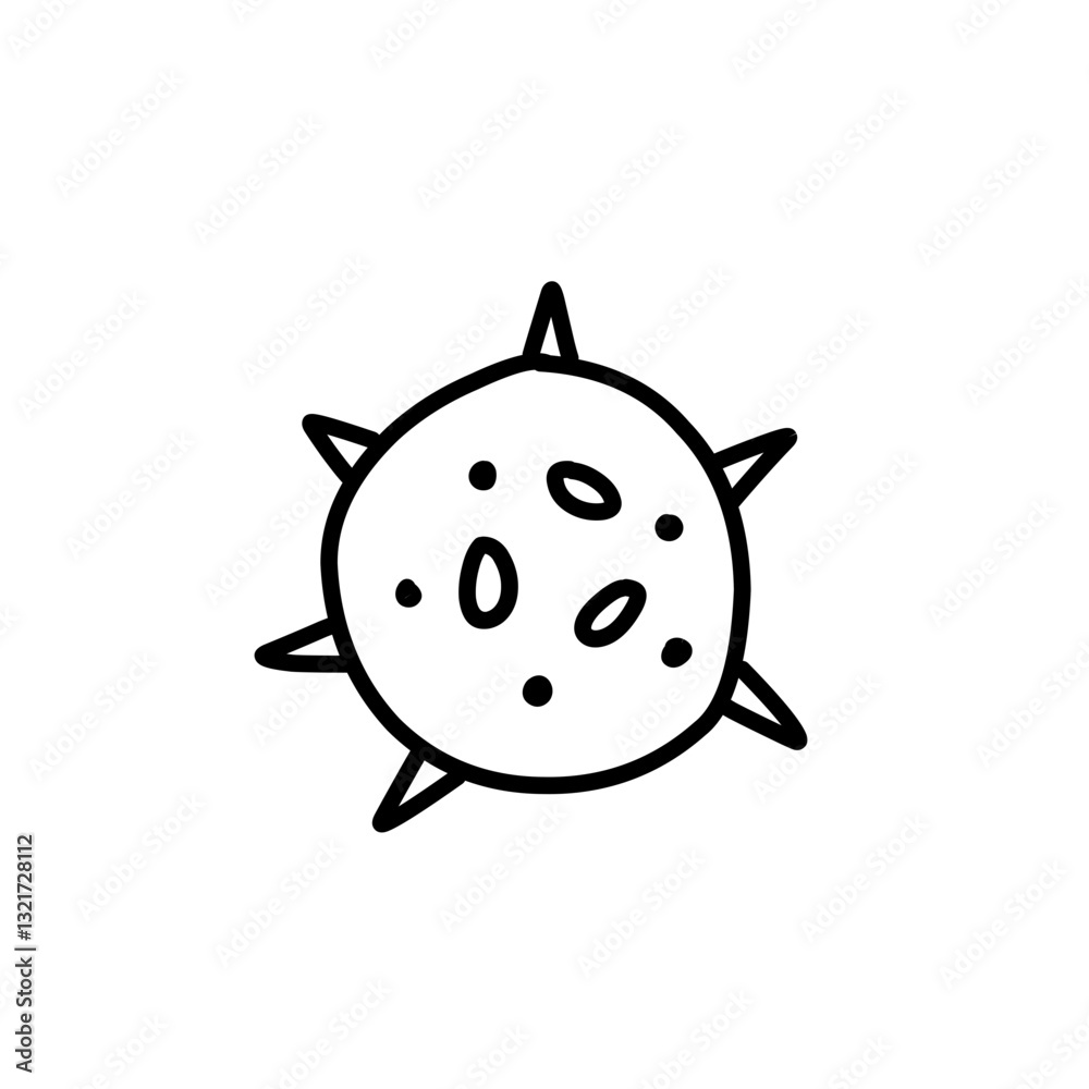 Obraz premium virus icon