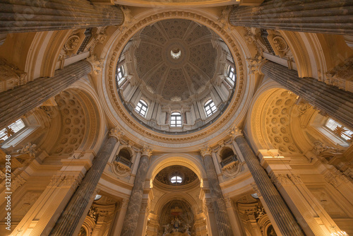 Bild auf Leinwand Torino, Italy - March 9, 2025: architectural detail of Basilica di Superga in Piemonte