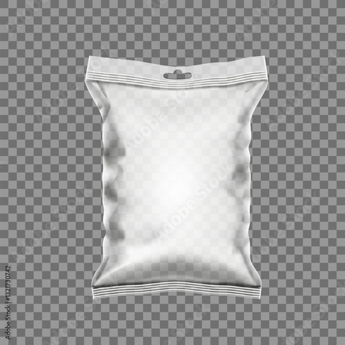 White Blank Foil Food Snack Sachet Bag Packaging