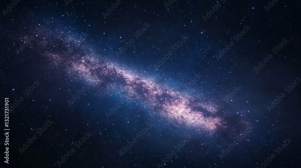 Obraz premium Deep Sky Space: Captivating Milky Way and Stars Background in Cosmic Scene