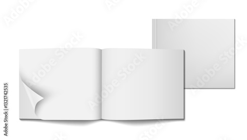 Clear Opened And Closed Booklet With Soft Cover