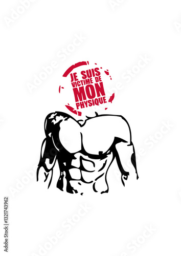 victime de mon physique corps torse musclé