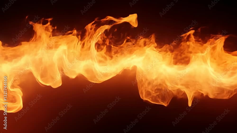 Fiery Inferno: A Blaze of Orange and Yellow Flames Fiery Inferno: A Blaze of Orange and Yellow Flames