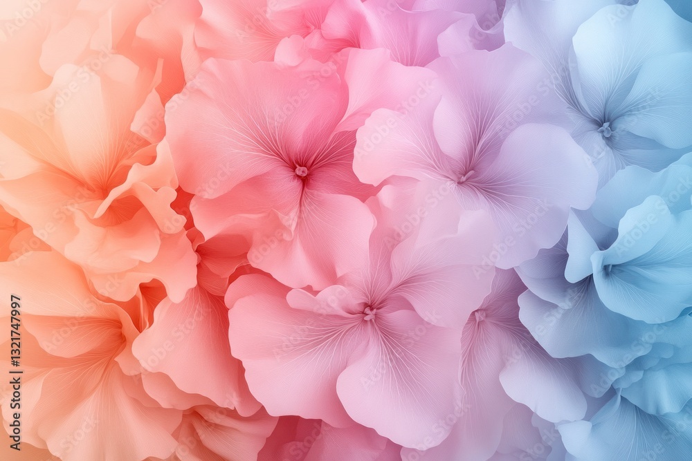 Abstract Floral Spring Design with Soft Texture and Pastel Hues Abstract Floral Spring Design with Soft Texture and Pastel Hues