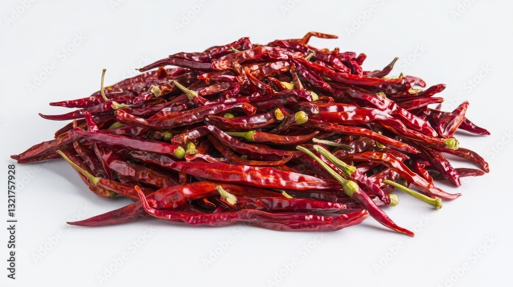 Fototapeta premium A red chili on a white background