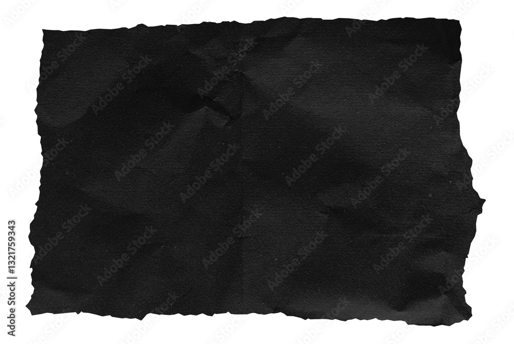 custom made wallpaper toronto digitalThe image showcases a piece of dark black paper with a rough, torn edge, exhibiting a wrinkled texture, suggesting it has been crumpled. torn black paper isolated on background with clipping path.