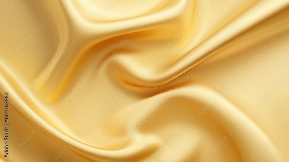 Golden silk satin fabric abstract background.AI Generative. Golden silk satin fabric abstract background.AI Generative.