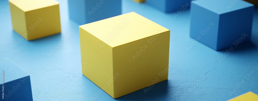 Fototapeta premium A digital rendering of a central data storage unit with network nodes encircling it, symbolizing cloud computing and data management