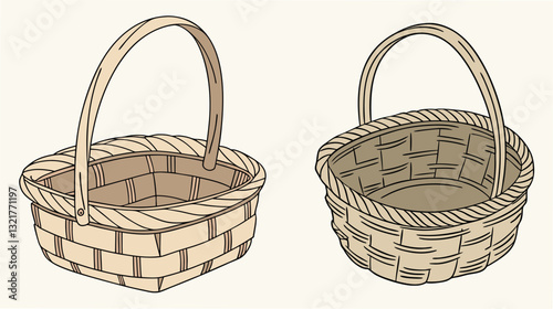 Woven Baskets Display set