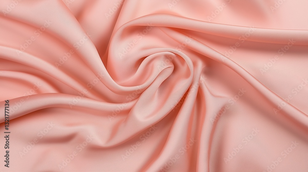 Fototapeta premium Pink silk satin fabric abstract background.AI Generative.