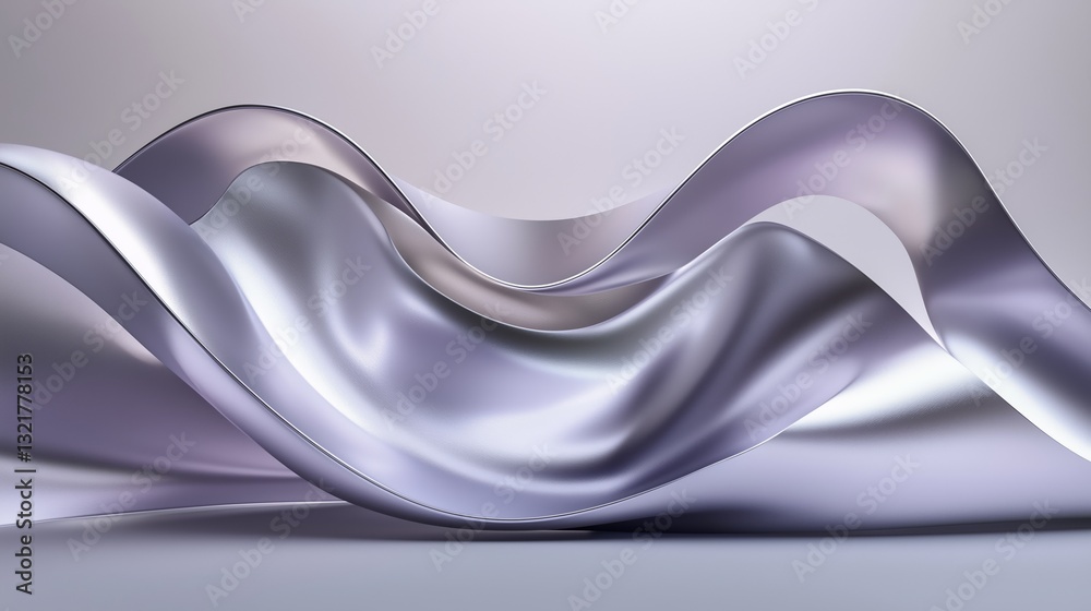 Fototapeta premium Purple silk satin fabric abstract background.AI Generative.