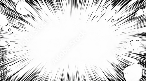 Wallpaper Mural A Comic Style Explosion Background With Dynamic Radial Lines Torontodigital.ca
