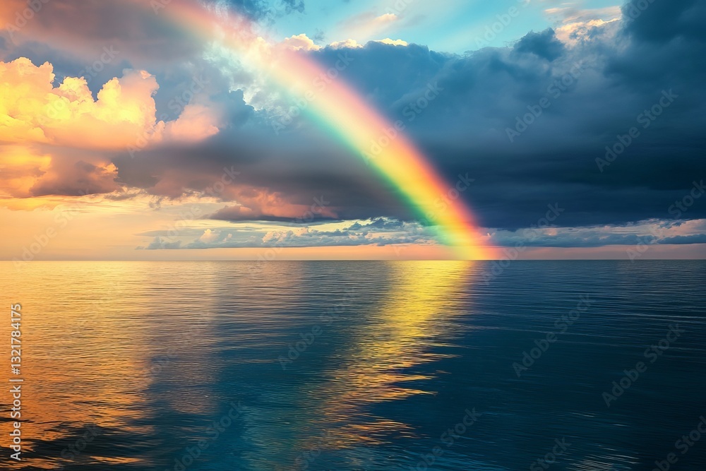 Stunning Ocean Sunset Rainbow Dramatic Sky Cloudscape Peaceful Seascape Colorful Nature Photography Calm Water Vivid Rainbow Colors Beautiful Horizon Stunning Ocean Sunset Rainbow Dramatic Sky Cloudscape Peaceful Seascape Colorful Nature Photography Calm Water Vivid Rainbow Colors Beautiful Horizon