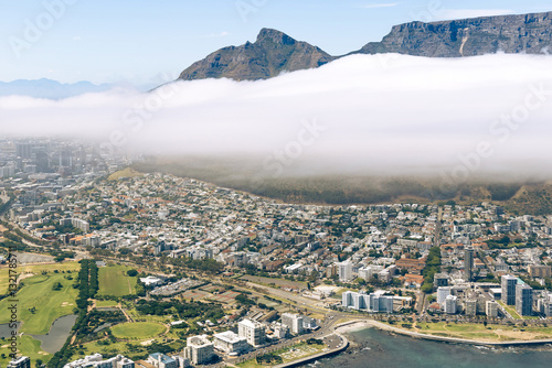 Photography Cape Town cityscape, aerial view