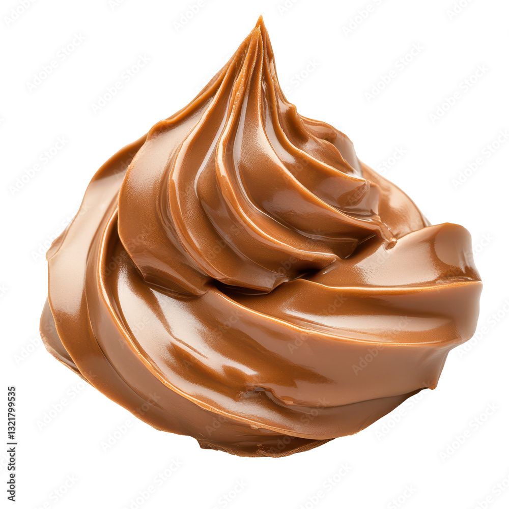 Sweet Swirls: A close-up shot of a luscious swirl of chocolate, glossy and tempting. This image invites viewers into a world of pure indulgence, making it perfect for culinary projects. Sweet Swirls: A close-up shot of a luscious swirl of chocolate, glossy and tempting. This image invites viewers into a world of pure indulgence, making it perfect for culinary projects.