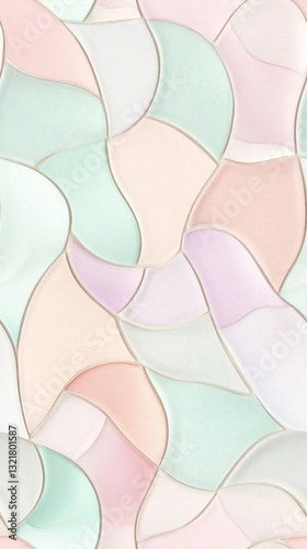Wallpaper Mural Pastel colored stained glass creating a seamless abstract pattern Torontodigital.ca