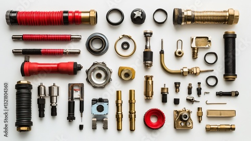 Professional Diverse Assortment of Fire Hose Couplings Connectors Image