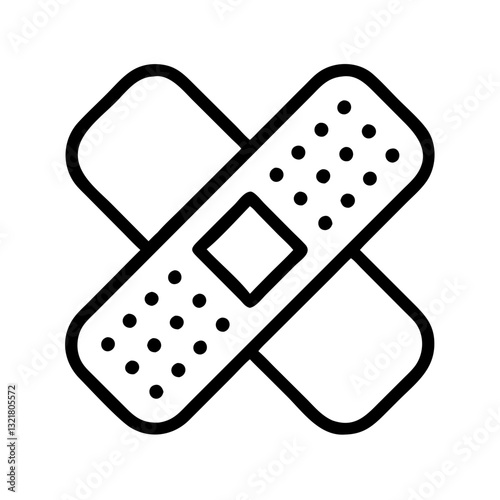 plaster Line Icon
