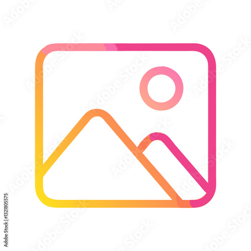 image Line Gradient Icon
