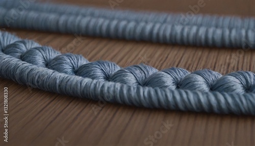 Close-Up Textured Fabric Micro-Weaves Pattern, Modern Textile Design for Fashion or Interior Decor