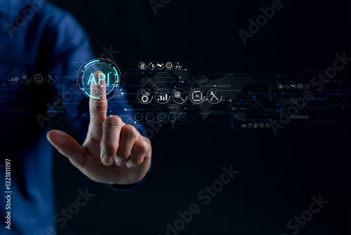 API concept is the interface between today's advanced technology systems, big data exchange, communication that connects software systems, and applications that create business efficiency.