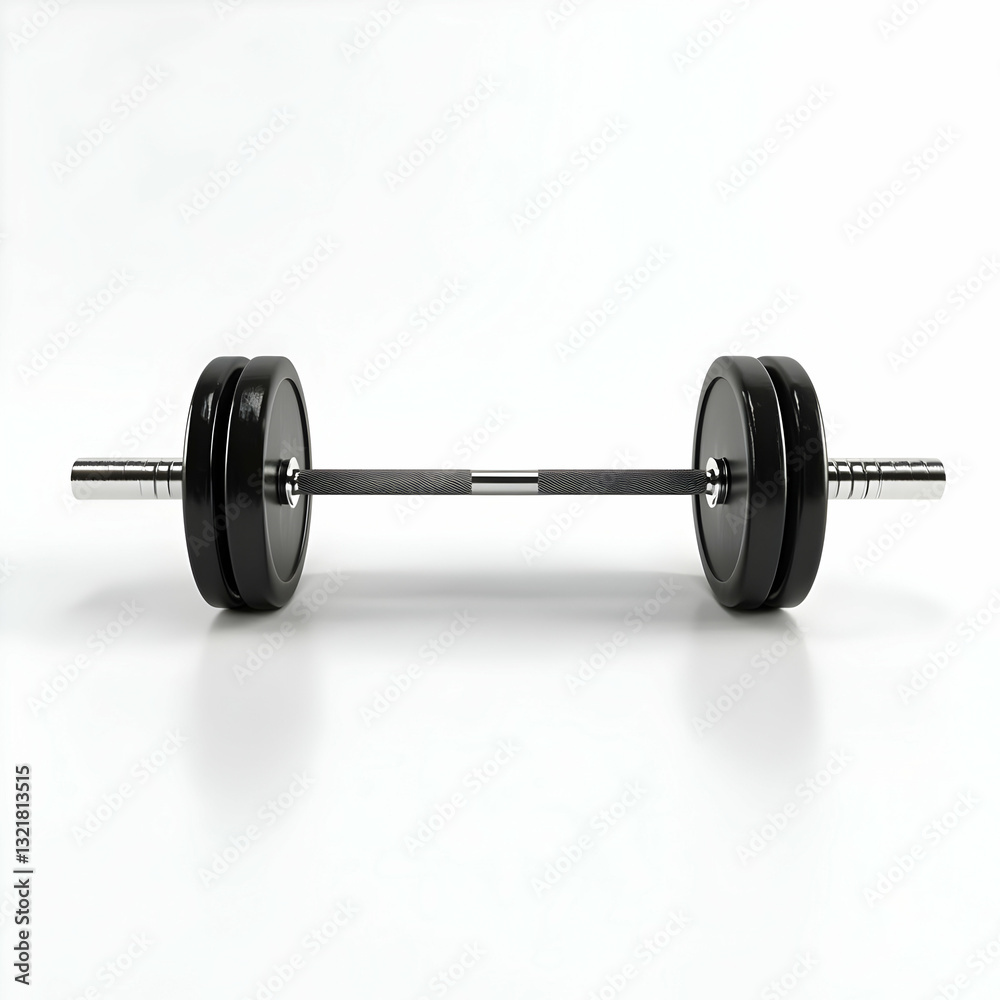 A sleek black dumbbell resting on a clean surface, ideal for fitness enthusiasts and home gym inspiration. A sleek black dumbbell resting on a clean surface, ideal for fitness enthusiasts and home gym inspiration.
