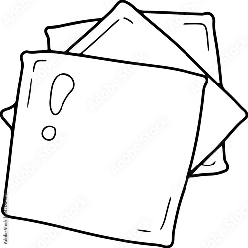 cheese doodle hand drawn