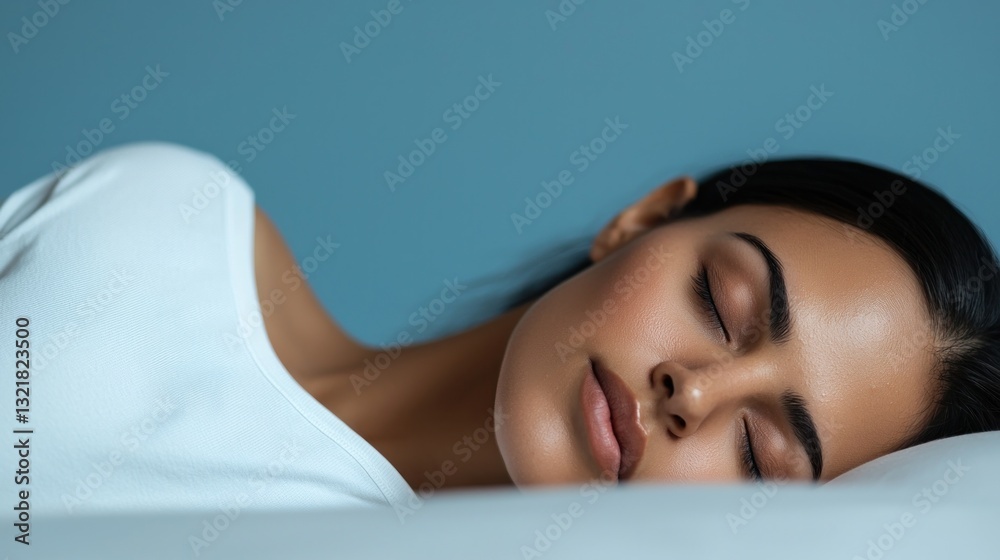 Obraz premium The science of sleep technology insights on rest's impact nong khan data graphic calm environment close-up view