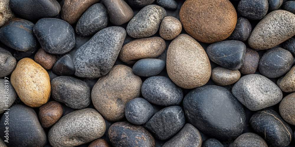 Stone Pebbles Texture - Small smooth rocks grouped to Stone Pebbles Texture - Small smooth rocks grouped to