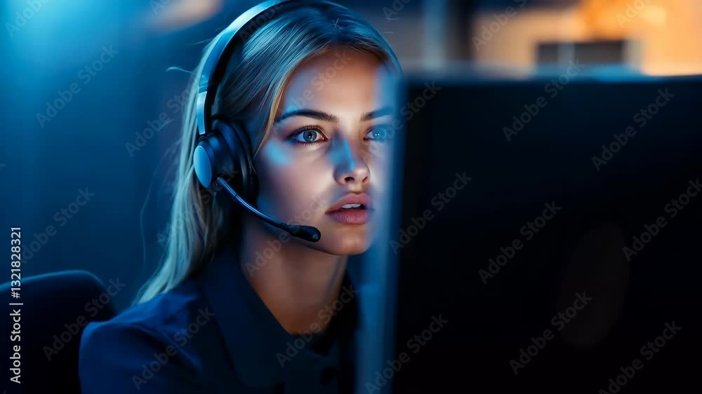 Police Operator Handling Emergency and Crime Consultation