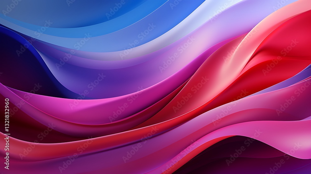 Obraz premium Abstract Colorful Waves: A Symphony of Hues
