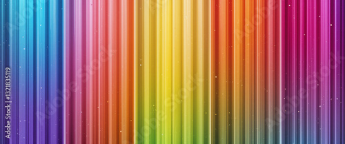 A vibrant spectrum of vertical stripes, blending seamlessly into a rainbow gradient with a soft, glowing effect.
