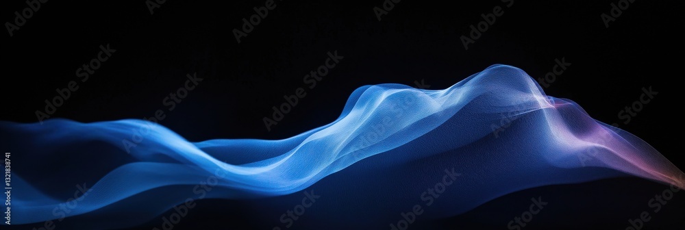 Fototapeta premium An ethereal blend of colors swirling gracefully in an abstract representation, evoking feelings of mystery, calmness, and the endless flow of emotions displayed artistically.