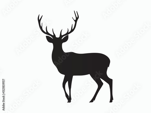 deer silhouette vector art