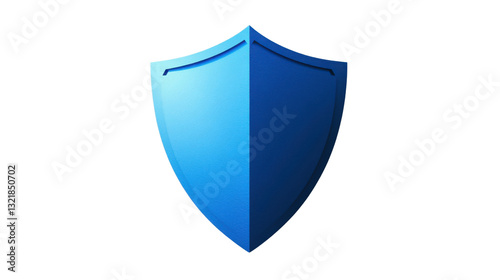 Free Download blue shield isolated on white background  - GFXLoad