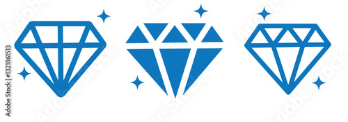 diamond icon vector