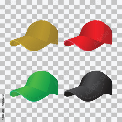 vector caps and hat sports caps design png on transparent background
