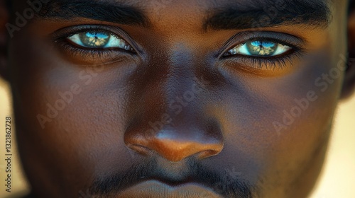 Intense Gaze: A Portrait of Striking Eyes