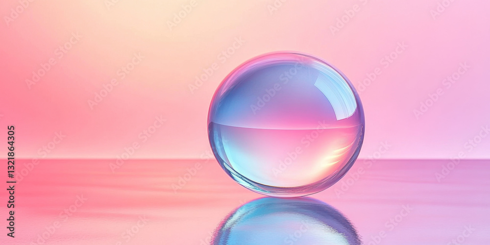 Obraz premium Soft pastel gradient clean and simple images reflecti