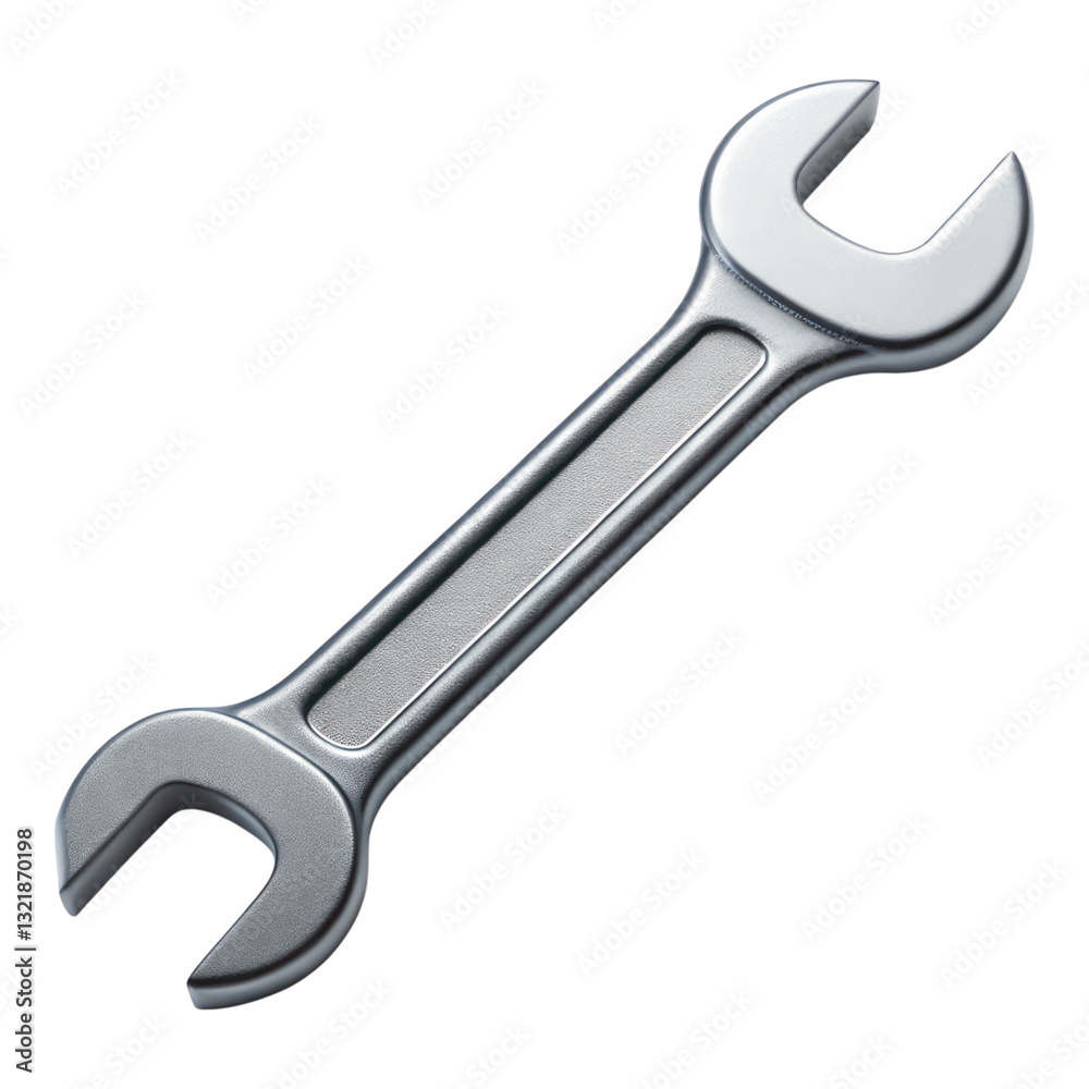 metallic wrench tool designed for mechanical repairs, isolated on transparency background metallic wrench tool designed for mechanical repairs, isolated on transparency background