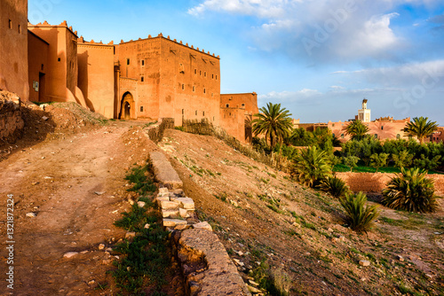 Clay Kasbah Taourirt in Ouarzazate, Morocco