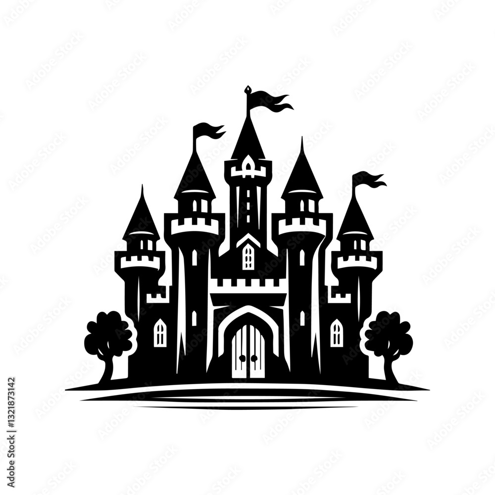 Fototapeta premium Castile logo design vector illustration