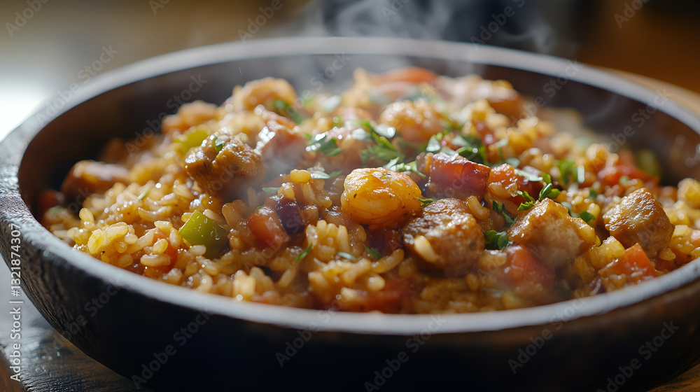 Steaming Bowl of Jambalaya