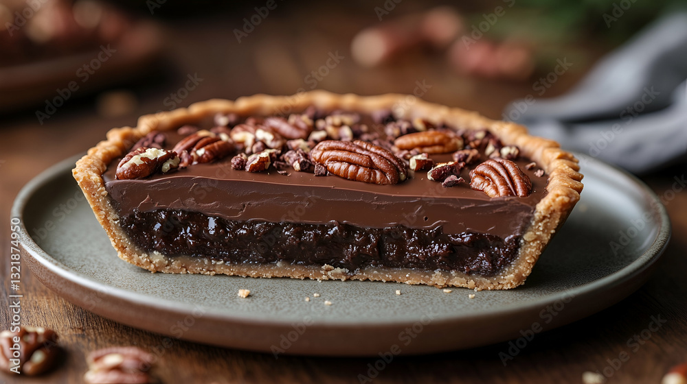 Chocolate pecan pie