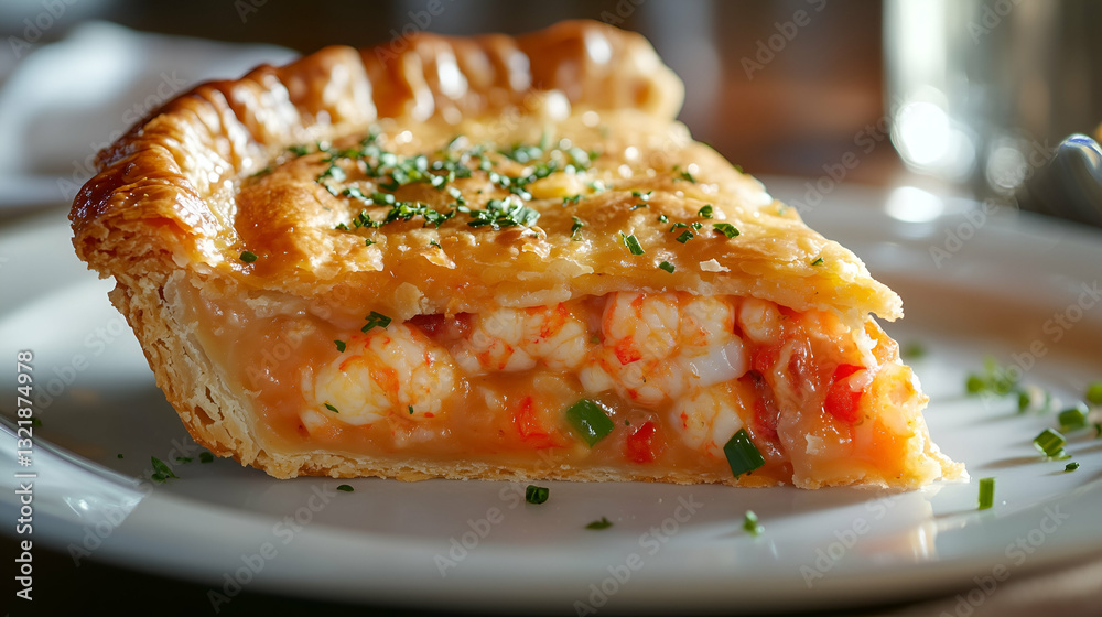 Lobster pie slice